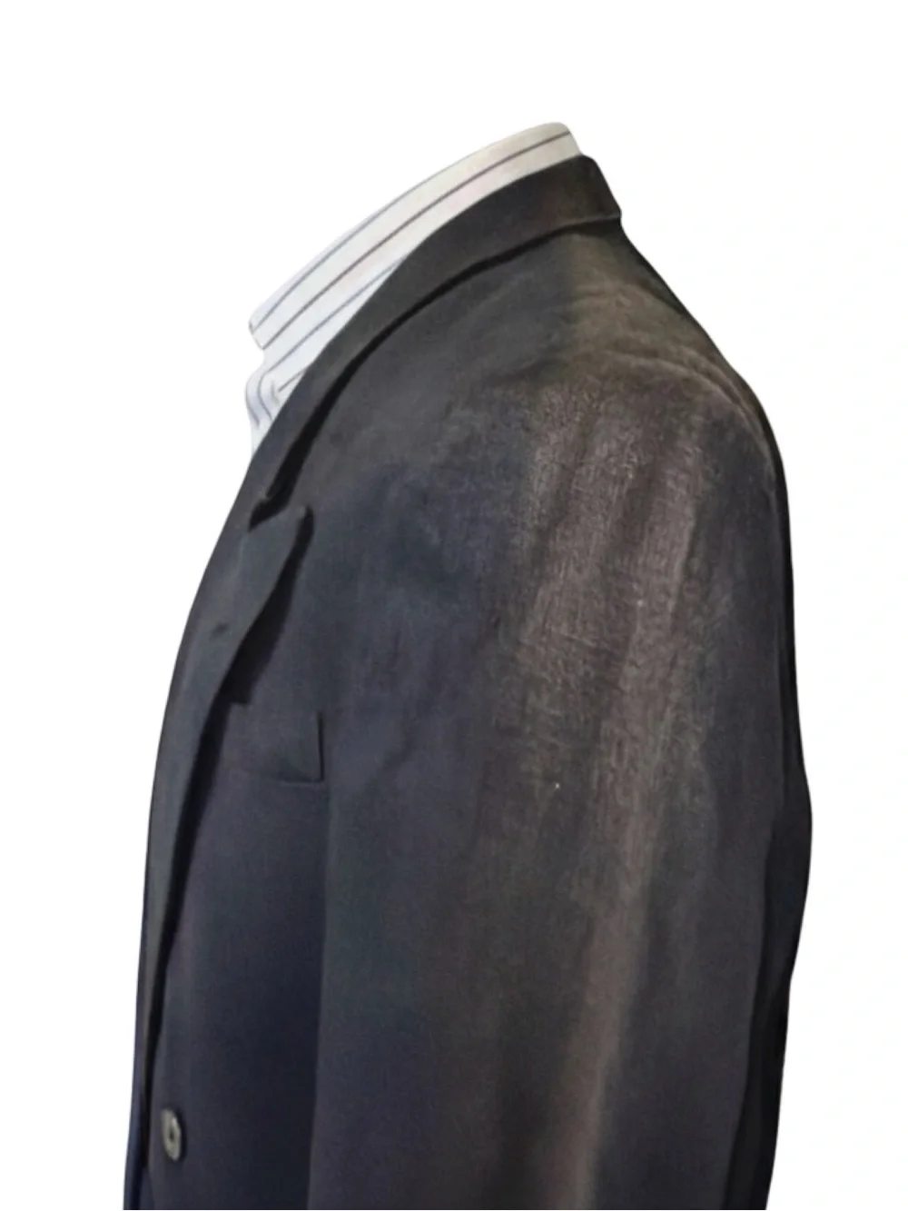 Perry Ellis Portfolio Double Breasted Sport Coat | Dark Charcoal | Made in USA